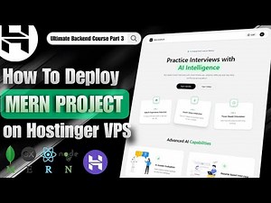 How to Deploy MERN Stack App on VPS (Hostinger) 🚀 | Step-by-Step Full Guide