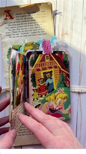 Storybook File Folder Folio #craftygiveaway #retroephemera #shorts