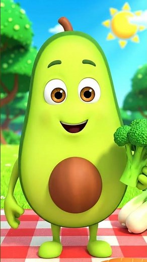 AvuCado Loves Veggies! 🥑🥕 Fun 3D Cartoon for Kids