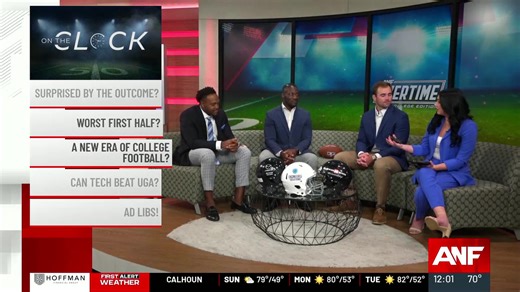 4.2K views · 12 reactions | Are we in a new era of college football? The ANF Overtime crew breaks it down. https://www.atlantanewsfirst.com/2025/10/12/georgia-scores-20-unanswered-en-route-win-over-auburn/ | Atlanta News First | Facebook