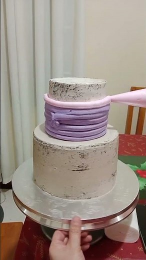 Two tier cake decorating ideas cake tutorial for beginners #cake #cakedecorating #cakedesign