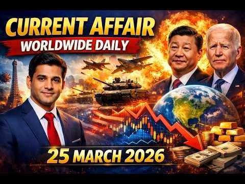World Current Affairs Today | 25 March 2026 🌍 Breaking Global News | Oil Crisis, War Updates