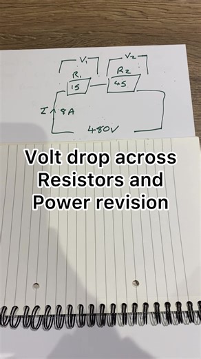 Level two science, basic electrical theory revision. It is surprising how important series and parallel resistors are though! Let me know if these are helpful! I don’t want to flood your feed with homework but save for when you will need it. Sorry my voice is still gone so can’t talk you through it. #electricaltips #electriciansoftiktok #electricaltraining #womenintrades #electrician