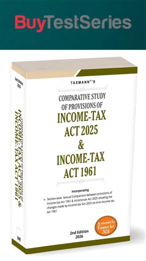 🔥 Income Tax Act 2025 vs 1961 | Full Comparison study of Provision Book Review 📘 #bookreview #shorts