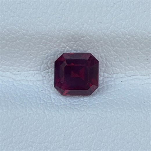 Natural Unheated Red Ruby 0.71 Ct Asscher Cut | Tanzania | Loose Gemstone - Etsy