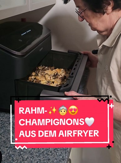 Hähnchenbrust mit Rahmchampignons im Cosori TwinFry