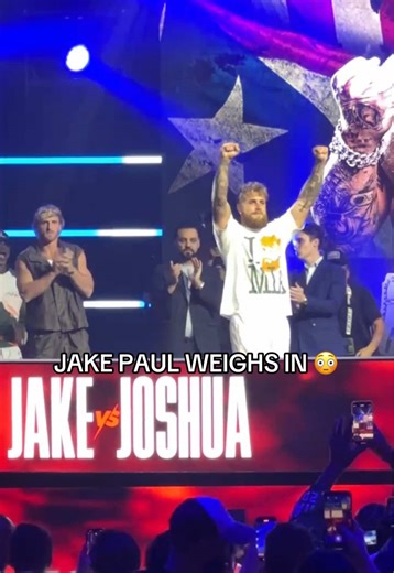 I CAN’T WAIT 🤩 @Jake Paul #jakepaul #anthonyjoshua #boxing #faceoff #weighin