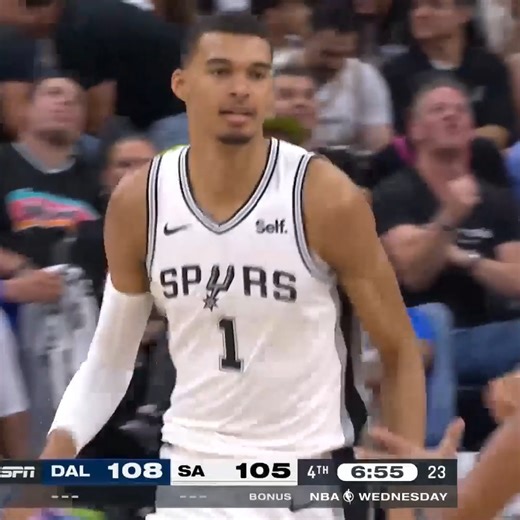 Wemby in his NBA regular season debut! 🔥 15 PTS | 5 REB | 3 3PM | 2 STL | NBA