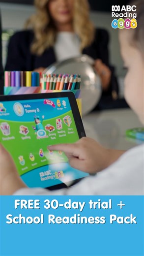 Get your child school-ready with ABC Reading Eggs! 📖✅ Start today, prepare your child for the new school year and watch their confidence skyrocket🚀with a FREE 30-day trial* for up to four children a Bonus School Readiness Pack! ABC Reading Eggs was created by experienced educators and is so much fun, your child won’t even know they’re learning! 😉 Designed to grow with your child and support their school learning, 91% of parents see an improvement within just a few short weeks! 100% risk-free 