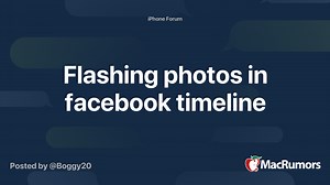 Flashing photos in facebook timeline