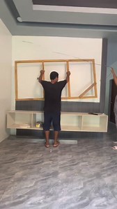 125K views · 1.1K reactions | Tv console installation #pukoslang #tips #ideas #construction #working #fbreelsvedio #fbviral | Delmar Alberto Ervite | Facebook