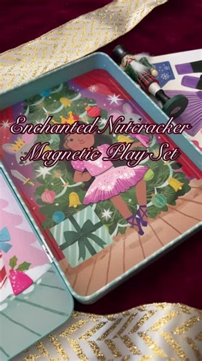 Mudpuppy on Instagram: "Step into a world of holiday magic with the Enchanted Nutcracker Magnetic Play Set! 🩰 Little ones can mix, match, and style their own festive ballerinas using 3 sheets of magnetic costumes and accessories. With two characters to dress up, the combinations are as endless for imaginative play. A merry, mess-free activity little creators will love all season long! 🐀👑 Illustrated by @kathrylselbertillustration"