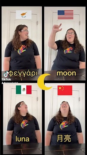 🌙 How to sign #MOON in #ASL #Mexico #China and #Cyprus #signlanguage 🌕🌖🌗🌘🌑