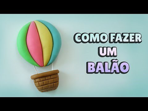 How to Make a Air BALLOON- Easy Tutorial Clay, Plastilina, Fondant, PLAY DOH - DIY