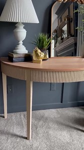 Stately Refinished Half Moon Entry Table - Etsy