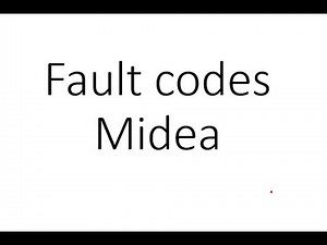 Midea air source heat pump fault codes all of them