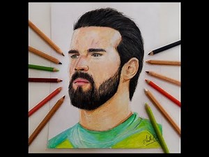 Drawing Alisson Becker | Pencil color