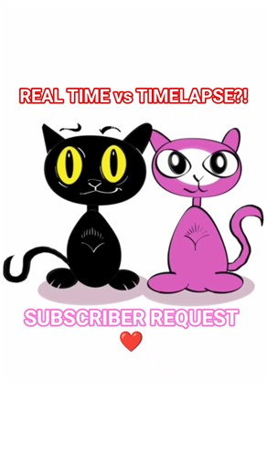 Can You Watch Both? 👀 Mio & Yani Procreate Split Drawing