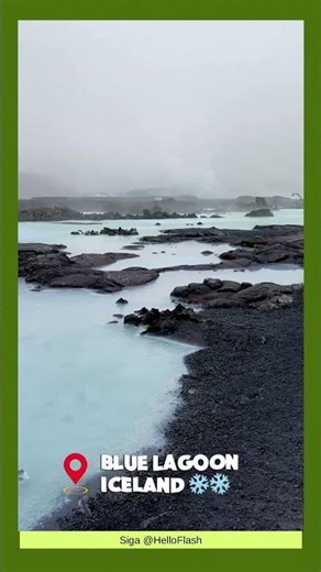 Portal entre lava e águas termais: a entrada da Blue Lagoon, Islândia #Iceland #curiosidades #shorts