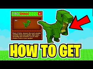 How To GET TREX & SHOWCASE In GROW A GARDEN! (FULL GUIDE) ROBLOX