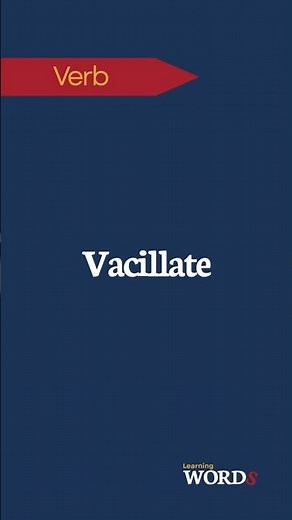 Vacillate | To alternate or waver between different opinions or actions