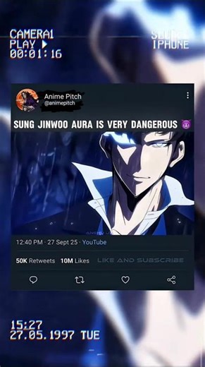 Sing Jin Woo aura is dangerous #sololeveling #chahaein #jinhaesung #igris #bellion #beru #anime