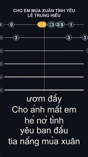 CHO EM MÙA XUÂN TÌNH YÊU - LÊ TRUNG HIẾU #guitar_tutorial #guitartutorial
