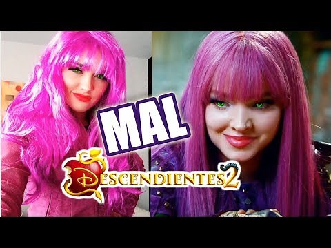 🍎 Maquillaje y Disfraz de MAL - DESCENDIENTES 2 - LOOK DE MAL