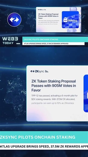 ZKsync Atlas Upgrade & Onchain Staking Pilot