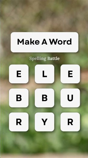 Make a word 🔤🔥 Beat the timer and find a word 😱⏳ #WordGame #BrainChallenge #Quiz