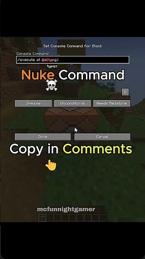 ☢️ Minecraft Nuke Command Destroyed Everything! #minecraft
