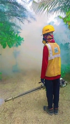 🦟 Powerful Mosquito Fogging Process | Professional Mosquito Control | #shorts