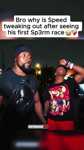 Bro why is SPEED tweaking out after seeing his first Sp3rm race ...😭 #smnnracing #fyp #ishowspeed