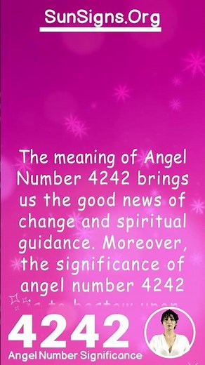 Significance Of Angel Number 4242 | SunSigns.Org | #shorts #angelnumbers