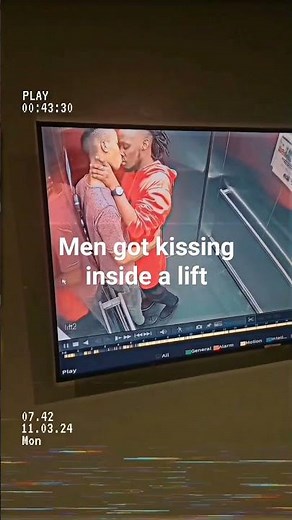 Shock as camera captures two men kissing inside a lift. Nairobi kubaya