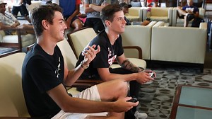 Pro Fortnite player Nate Hill takes on Taylor Fritz at the US Open