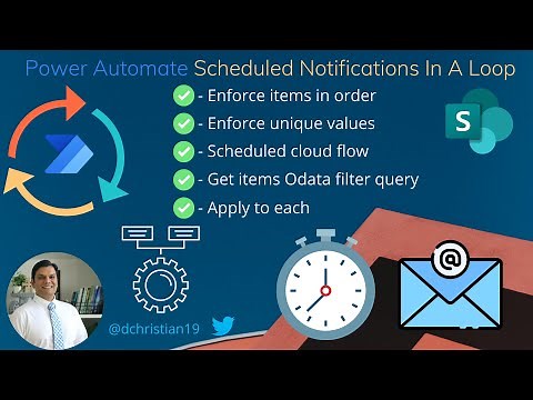 Power Automate Scheduled Notifications In A Loop