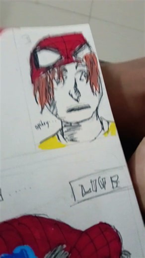 spider man comic panel drawing