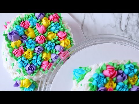 Russian piping tips buttercream flowers tutorial