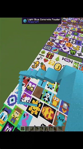 Satisfying pixel art in minecraft ! making Zebra Sand Art #shorts #gaming #minecraft