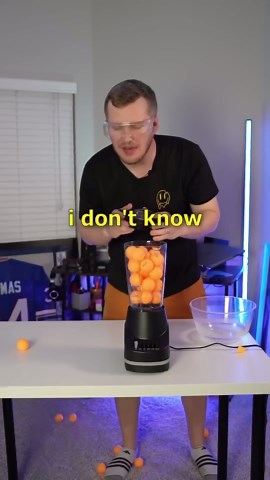 Ping pong balls vs blender