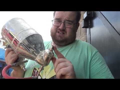 testing a cheap ebay texturing gun loaded with k rend's k1 spray render