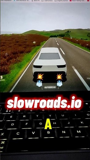 This FREE Game Feels TOO Real! 🚗💨 (Slowroads.io) #shorts #windows #racing
