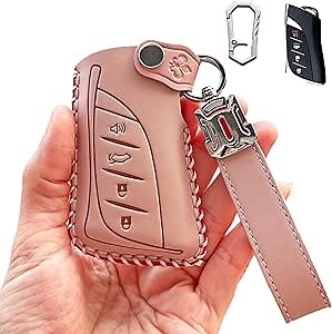 Car Key Fob Cover for Lexus Accessories,Car Key Holder ES350 ES300h UX200,Car Remote Case,Key Shell Gift For Women (Pink)