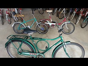 Vintage bicycles for sale.