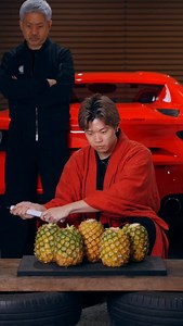 Cut Five pineapples with the sharp knife🔪✨ #knife #sharpening #sharpener #asmr | 研師Ryota
