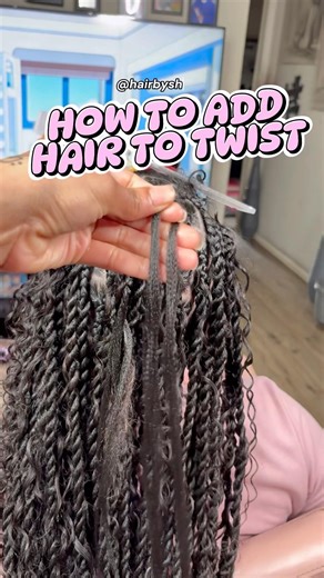 how to add hair to twist
