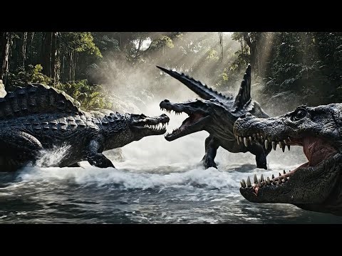 PRIMAL TITANS | EP01 — River of Titans (Spinosaurus vs Deinosuchus) | Ultra Cinematic Battle