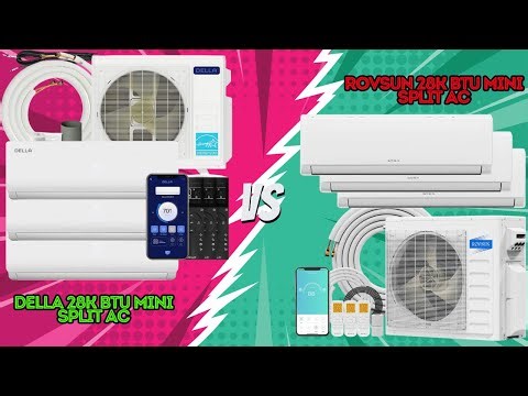 Which 3 Zone Mini Split AC Offers Better Efficiency? Della VS Rovsun