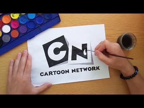 Cartoon Network logo from 2004 - timelapse painting